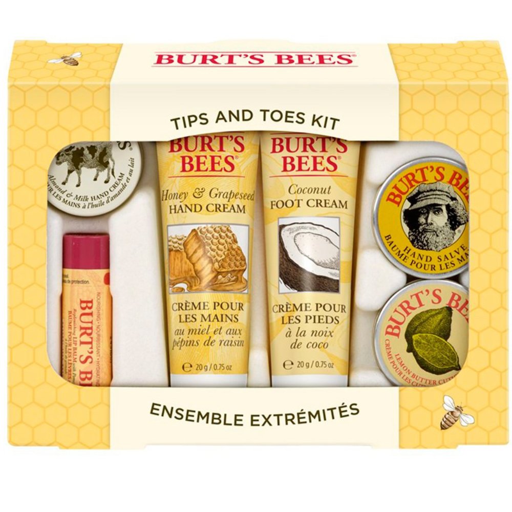 🆕 Tips & Toes 6 Piece Travel Care Kit BURT'S BEES